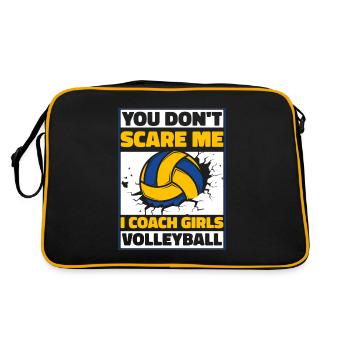 J’entraîne des joueuses de volley-ball - Sac Retro - noir/or - Dos