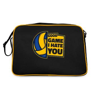 Bon jeu Je te déteste Joueur de volley-ball Volley-ball - Sac Retro - noir/or - Dos