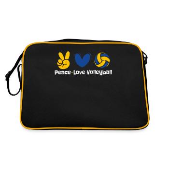 Paix Amour Volley-ball Volley-ball Freak Volley-ball - Sac Retro - noir/or - Dos