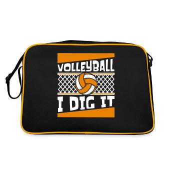 Volley-ball I Dig It Joueur de volley-ball Volley-ball - Sac Retro - noir/or - Dos
