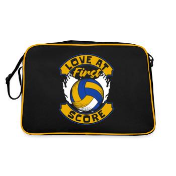 L’amour au premier score Joueur de volley-ball Volley-ball - Sac Retro - noir/or - Dos