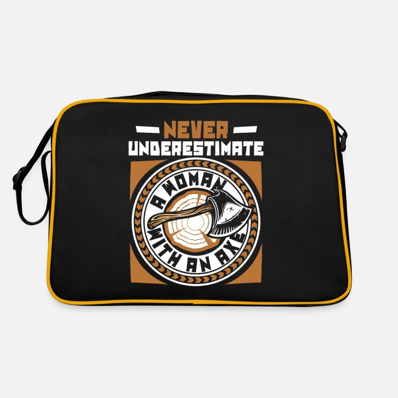 Never Underestimate A Woman With An Axe Game Axe Retro Bag