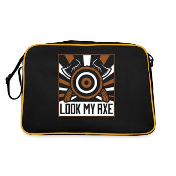 Look My Axe Axe Throwing Competition Game Axe - Retro Tasche - Schwarz/Gold - Hinten