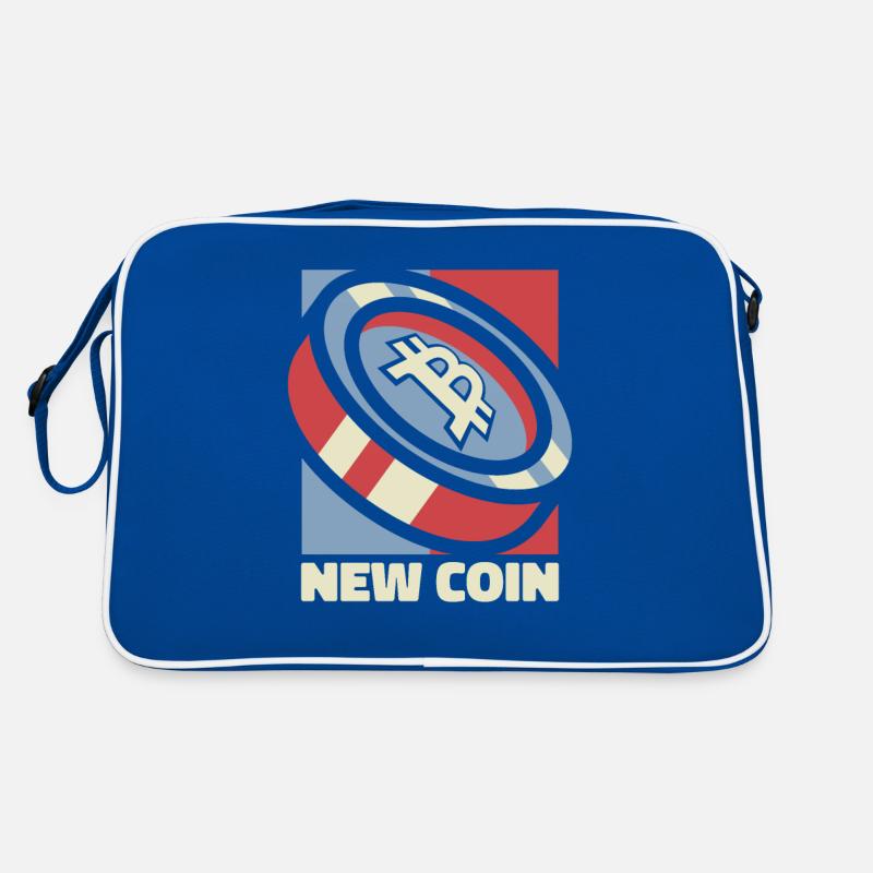 New Coin Cryptocurrency Blockchain Crypto Bitcoin Retro Bag