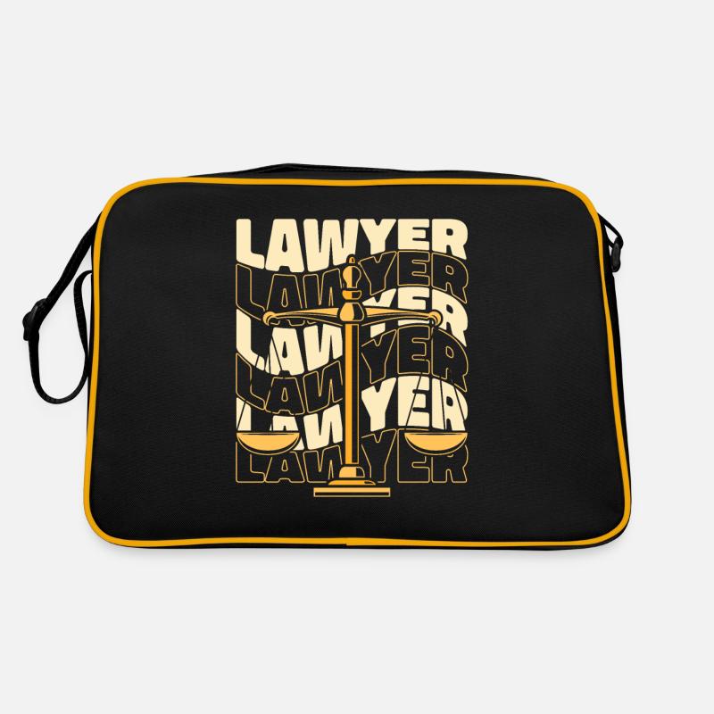 Avocat Conseiller juridique Procureur général Droit - Sac Retro - noir/or