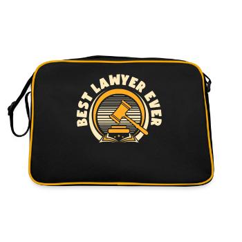 Meilleur avocat de tous les temps Conseiller juridique Procureur général - Sac Retro - noir/or - Dos