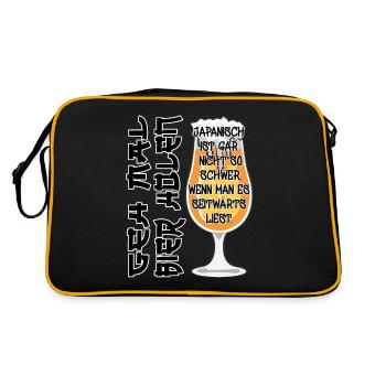 Buveurs de bière : Allez chercher de la bière - Sac Retro - noir/or - Dos