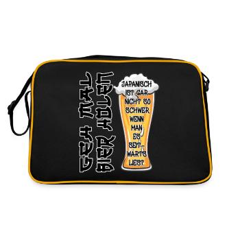 Buveurs de bière : Allez chercher de la bière - Sac Retro - noir/or - Dos