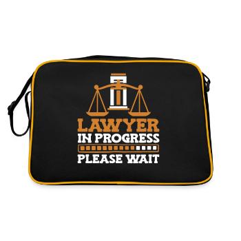 Avocat en cours, veuillez patienter Procureur général - Sac Retro - noir/or - Dos