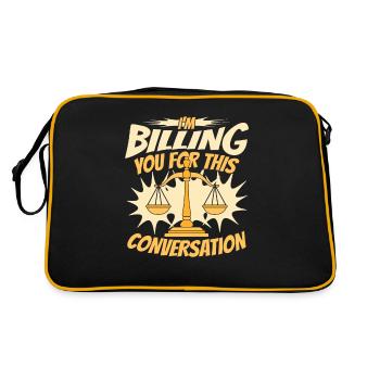 Je vous facture pour cette conversation Mentions légales - Sac Retro - noir/or - Dos