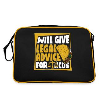 Donnera des conseils juridiques pour les tacos Procureur général - Sac Retro - noir/or - Dos