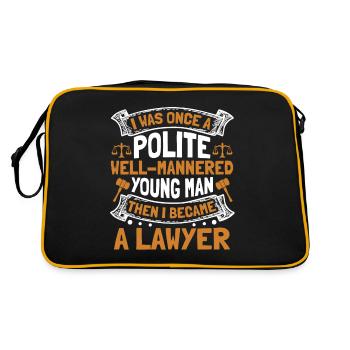Ensuite, je suis devenu avocat, procureur général, juridique - Sac Retro - noir/or - Dos