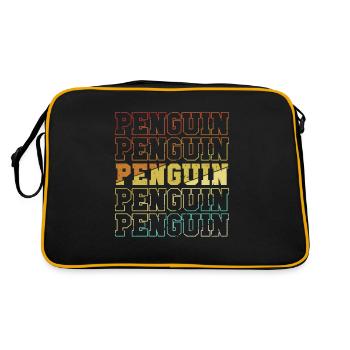 Pingouin rétro Empereur Pingouin Oiseau de mer - Sac Retro - noir/or - Dos