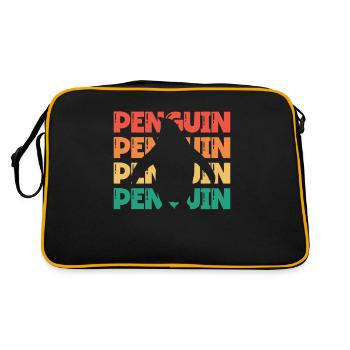 Pingouin rétro Oiseau de mer Pingouin royal - Sac Retro - noir/or - Dos