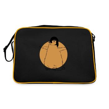 Manchot empereur Oiseau de mer Manchot royal Pingouin - Sac Retro - noir/or - Dos