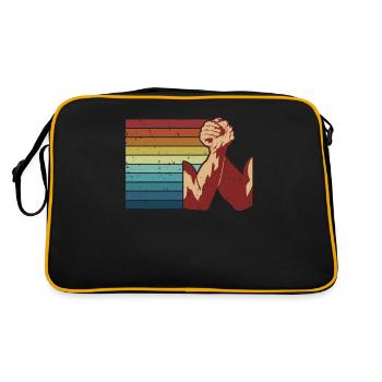 Retro Exercise Hand Wrestling Techniques Arm - Retro Bag - black/gold - Back