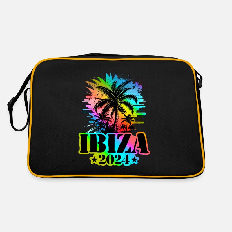 Ibiza 2024 Vacances Coloré Sac Retro