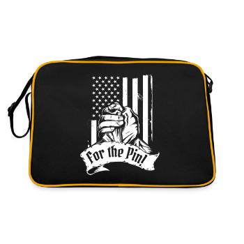 For The Pin Techniques Exercise Hand Wrestling - Retro Bag - black/gold - Back