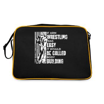 If Arm Wrestling Was Easy Techniques Exercise Arm - Retro Bag - black/gold - Back