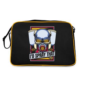 I'd Spray That Vehicle Car Spray Automotive Car - Retro Bag - black/gold - Back
