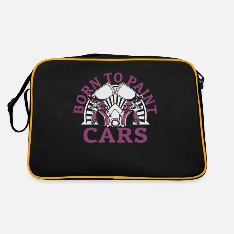 Geboren, um Autos zu lackieren Auto Auto Auto Spray Retro Tasche