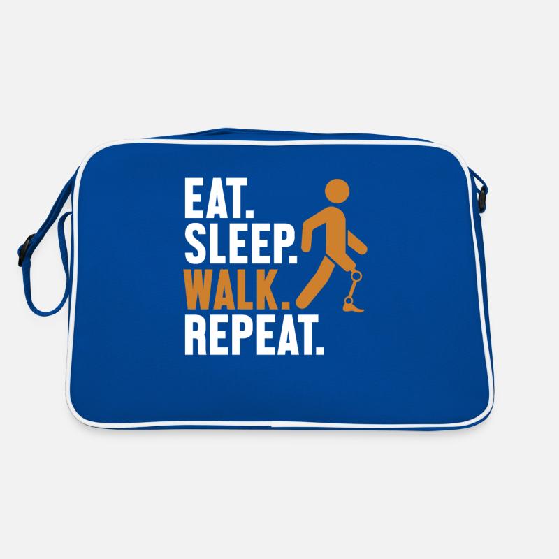 Manger Sommeil Marche Répétition Prothèse Pied Utilisateur Jambe Sac Retro