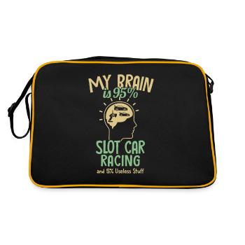 My Brain is 95% Slot Car RC Car Minicar Slot Car - Retro Bag - black/gold - Back