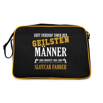 Slotcar Driver Man Slot Car RC Car - Retro Bag - black/gold - Back