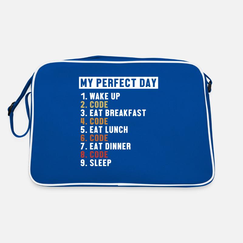 Coding Perfect Day Developer Software Engineer Retro Bag