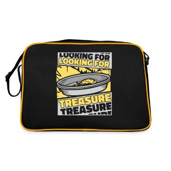 Looking For Treasure Prospecting Miner Gold - Retro Bag - black/gold - Back