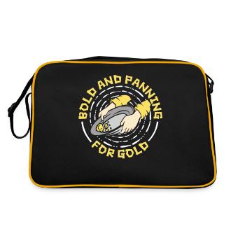 Bold And Panning For Gold Prospecting Miner Gold - Retro Bag - black/gold - Back