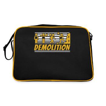 Démolition Amélioration de l’habitat Maison de démolition - Sac Retro - noir/or - Dos
