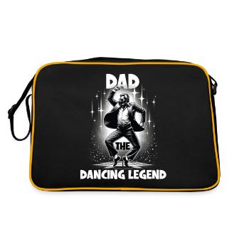Fête des pères Papa La légende de la danse Papa Danseur Papa - Sac Retro - noir/or - Dos