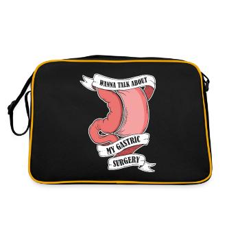 Je veux parler de ma chirurgie gastrique Gastrique - Sac Retro - noir/or - Dos