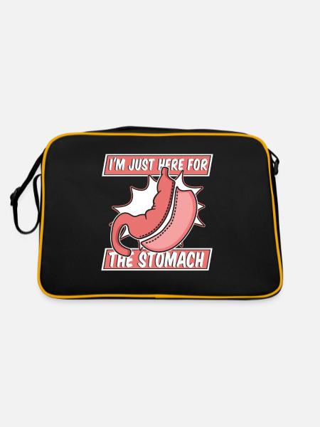 I'm Just Here For The Stomach Gastric Bypass - Retro Bag - black/gold - Back
