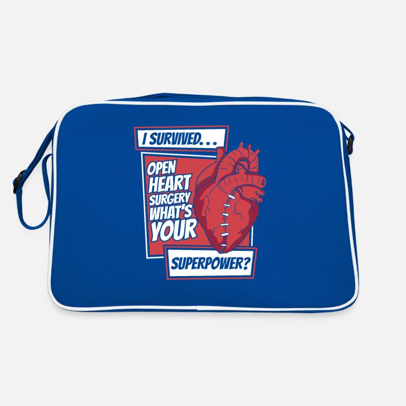 I Survived Heart Surgery What's Your Superpower Retro Bag