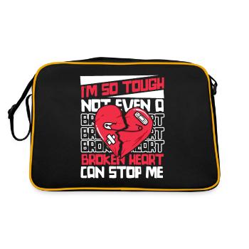 Not Even A Broken Heart Can Stop Me Open Heart - Retro Bag - black/gold - Back