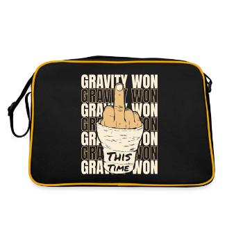 Gravity Won Bras cassé Jambe Os cassé Chirurgien - Sac Retro - noir/or - Dos
