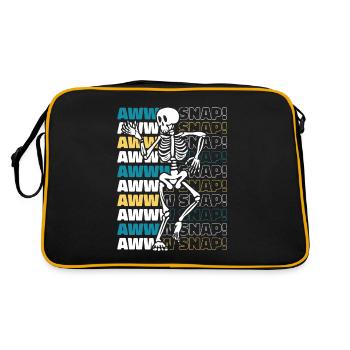 aw Snap Doigt cassé Bras cassé Jambe Chirurgien - Sac Retro - noir/or - Dos