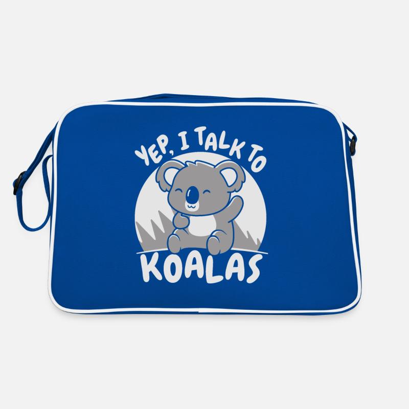 Ja, ich spreche mit Koalas Koalabär Phascolarctos Retro Tasche