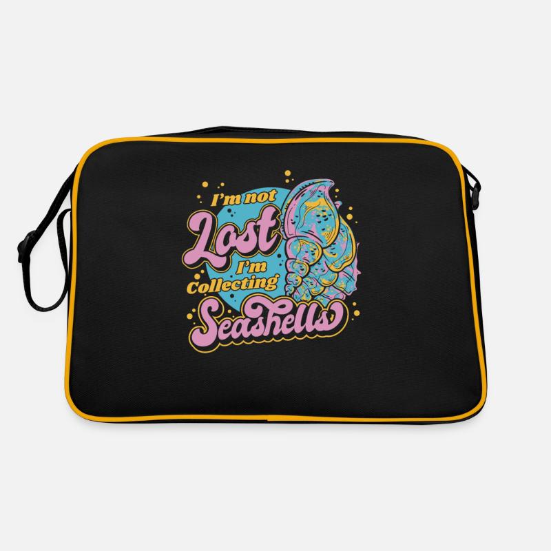 I'm Not Lost I'm Collecting Seashells Seashell Retro Bag