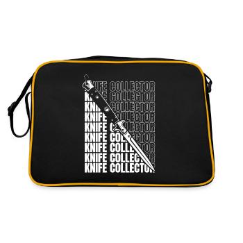 Couteau Collector Couteau de boucher Couteau de restauration - Sac Retro - noir/or - Dos