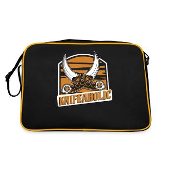 Knifeaholic Butcher Knife Collectible Lover Knife - Retro Bag - black/gold - Back