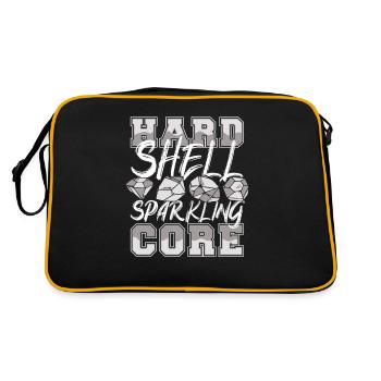 Hard Shell Sparkling Core Geologist Mineral - Retro Bag - black/gold - Back