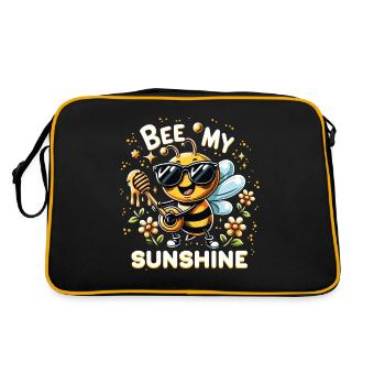 Bee Lovers Beekeepers Naturefriends Beekeepers - Retro Bag - black/gold - Back