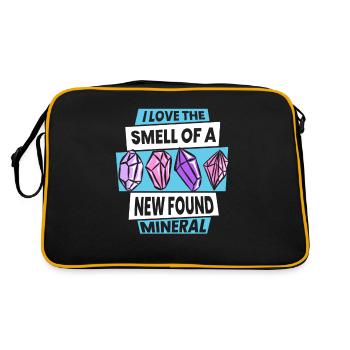 I Love The Smell Of A New Found Mineral Mineral - Retro Bag - black/gold - Back