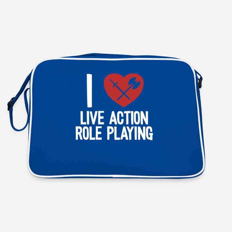 Ich liebe Live-Action-Rollenspiele, LARPing-Waffen Retro Tasche