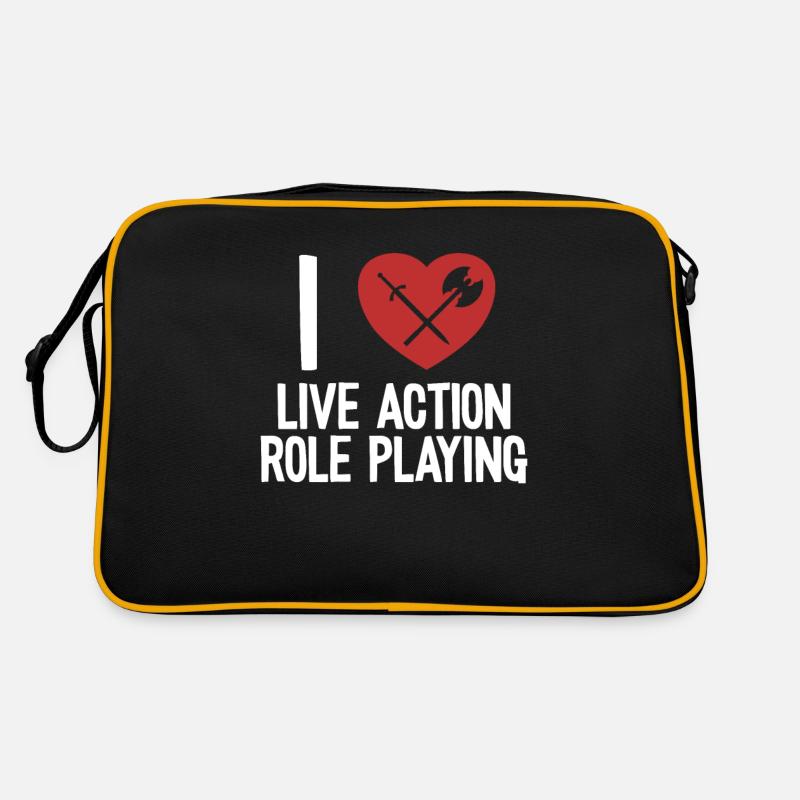 Ich liebe Live-Action-Rollenspiele, LARPing-Waffen Retro Tasche