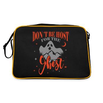 Professional Ghost Hunter Funny Don´t Ghost Host - Retro Tasche - Schwarz/Gold - Hinten