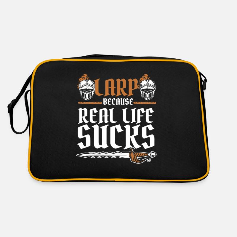 LARP Because Real Life Sucks LARPing Weapons Retro Bag